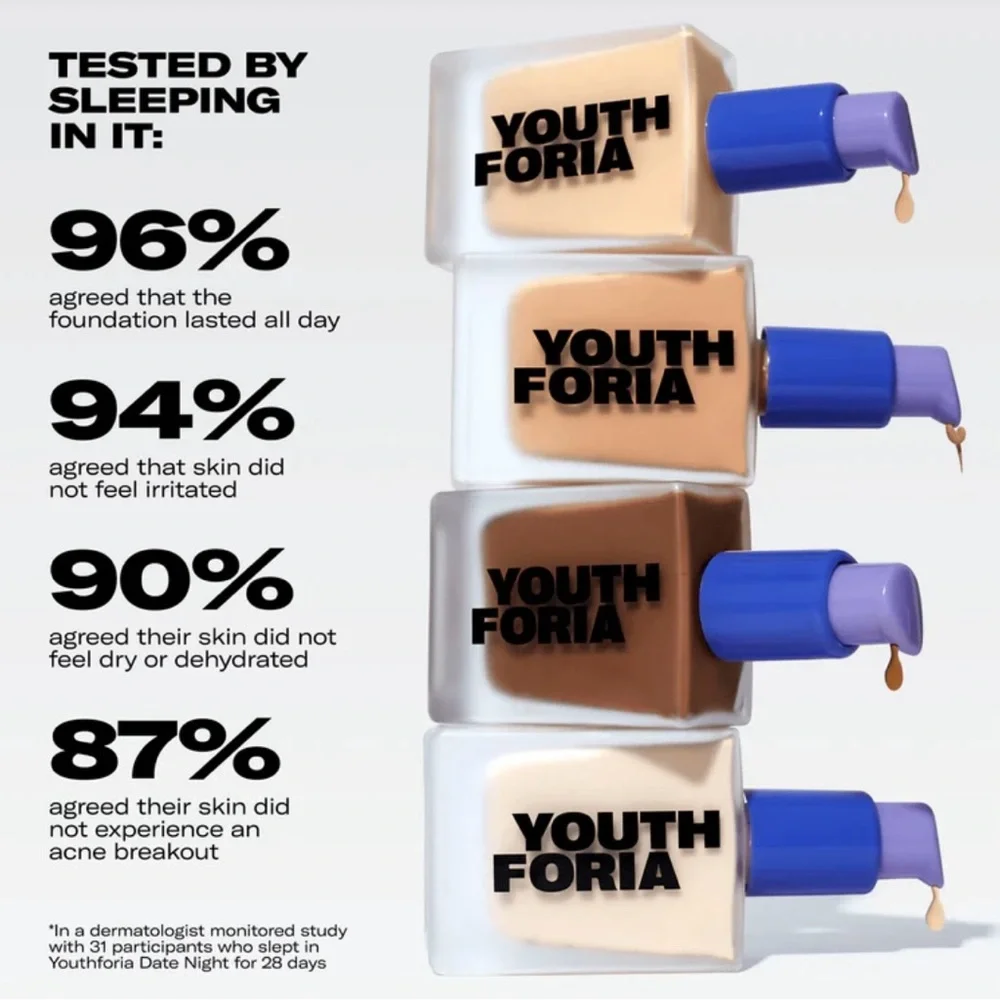 🔥NIB🔥 Date Night Youth Foria Skin Tint Serum Foundation # 260 Light Medium